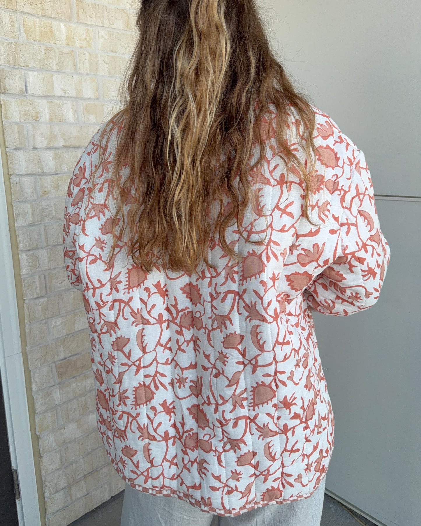 Handmade Quilted Jacket | Upcycled Quilt | Large