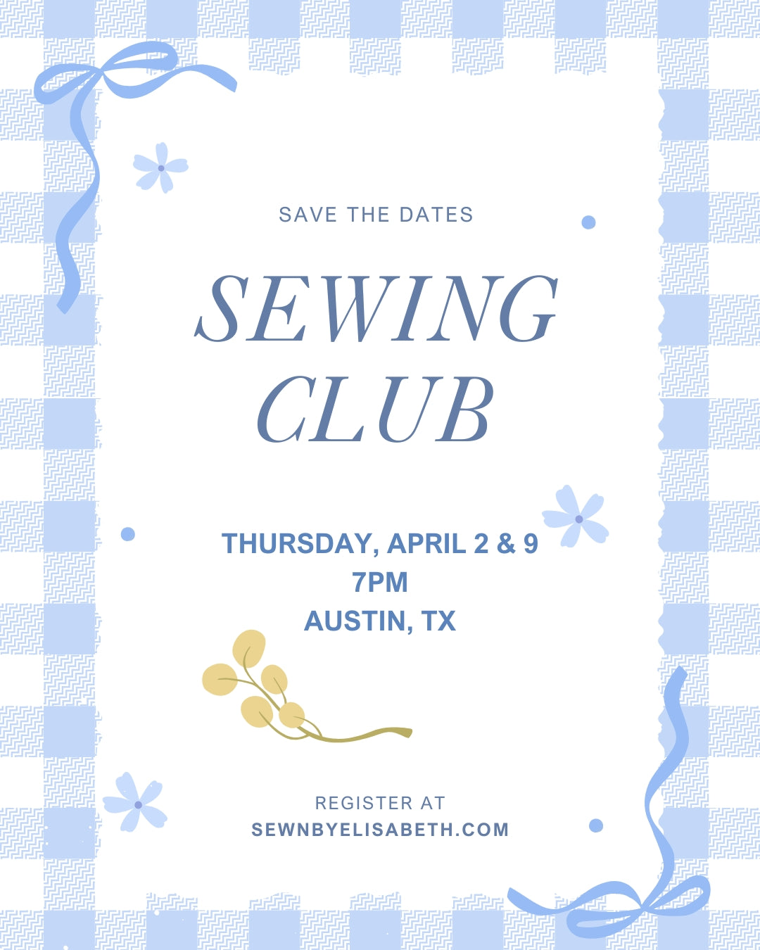 Sewing Club - April 2