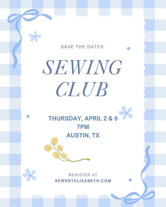 Sewing Club - April 2