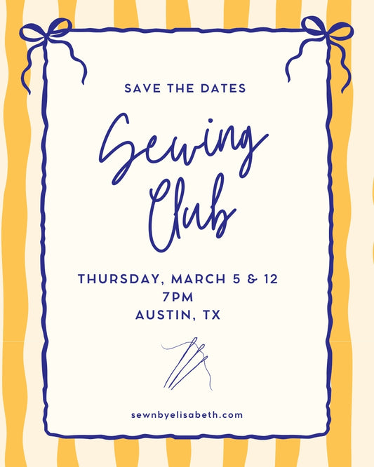 Sewing Club - March 12