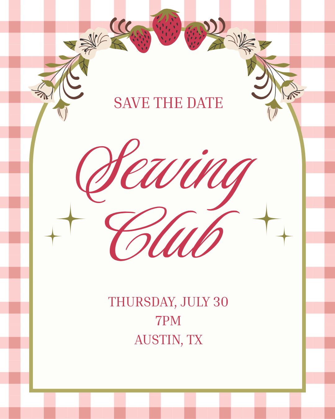 Sewing Club: July 30