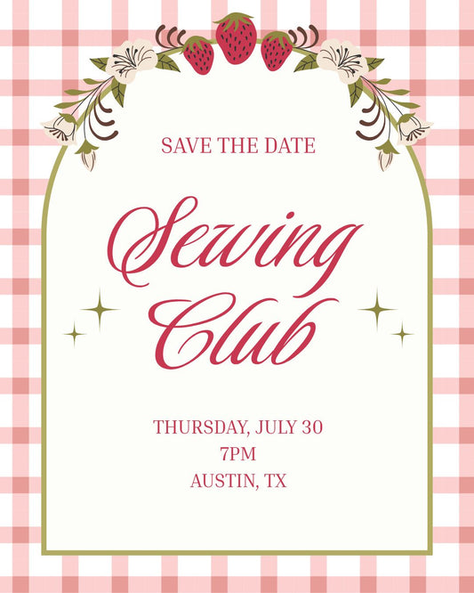 Sewing Club: July 30