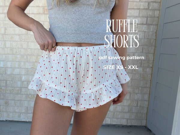 Ruffle Shorts Sewing Pattern