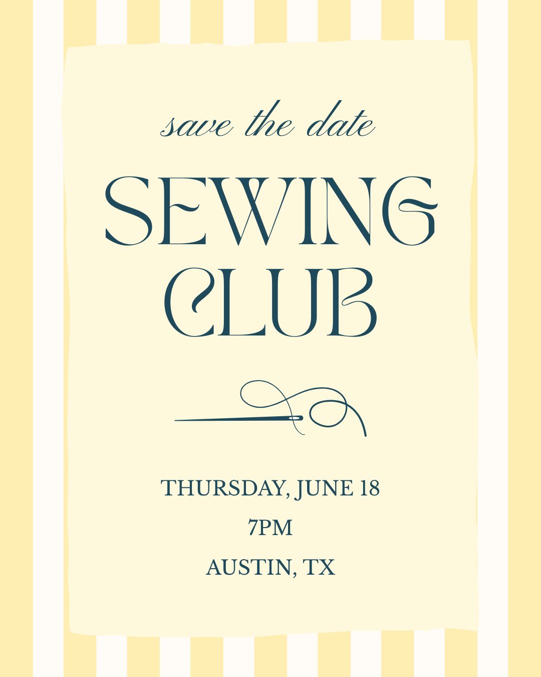 Sewing Club: June 18